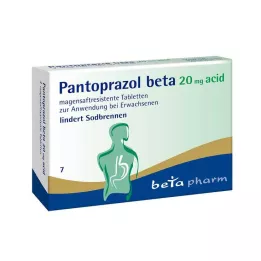 PANTOPRAZOL beta 20 mg acid magensaftres.Tabletten, 7 St