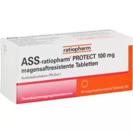 ASS-ratiopharm PROTECT 100 mg magensaftr.Tabletten, 50 St