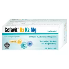 CEFAVIT D3 K2 Mg 4.000 I.E. Hartkapseln, 100 St