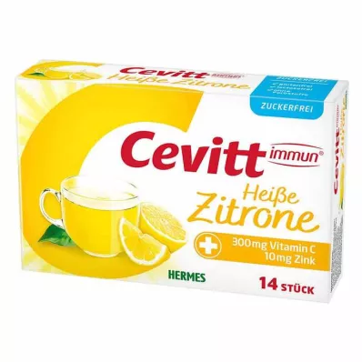 Cevitt immun heiße Zitrone zuckerfrei Granulat, 14 St