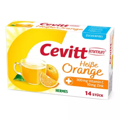 Cevitt immun heiße Orange zuckerfrei Granulat, 14 St