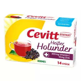 Cevitt immun heißer Holunder zuckerfrei Granulat, 14 St