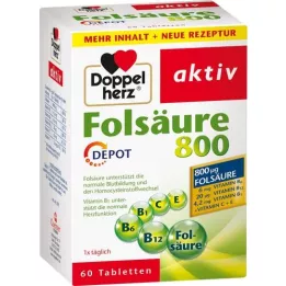DOPPELHERZ Folsäure 800 Depot Tabletten, 60 St
