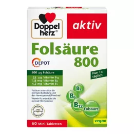 DOPPELHERZ Folsäure 800 Depot Tabletten, 60 St