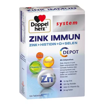 Doppelherz Zink Immun Depot system Tabletten, 100 St