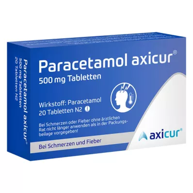 Paracetamol axicur® 500 mg Tabletten , 20 St
