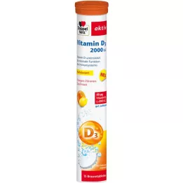 DOPPELHERZ Vitamin D3 2000 I.E. Brausetabletten, 15 St