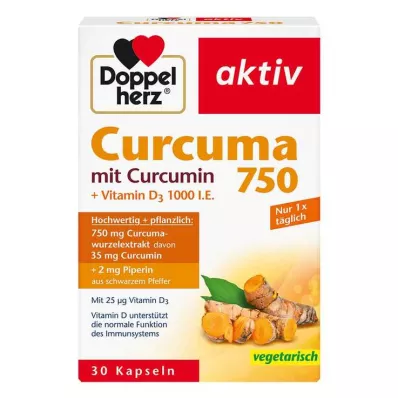 Doppelherz Curcuma 750 Kapseln, 30 St