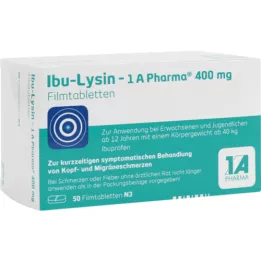 IBU-LYSIN 1A Pharma 400 mg Filmtabletten, 50 St