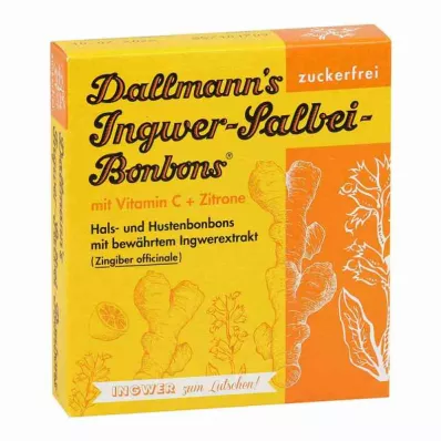 Dallmann`s Ingwer-Salbei Bonbons, 37 g