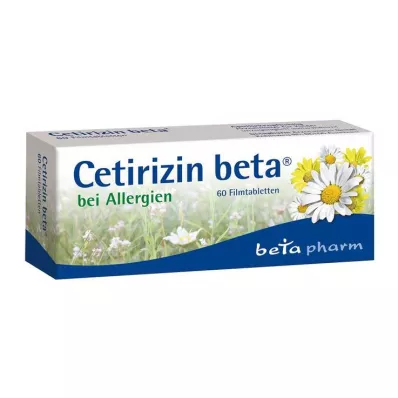 Cetirizin beta Filmtabletten bei Allergien, 60 St