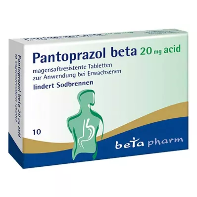 Pantoprazol beta 20 mg acid magensaftresistent Tabletten, 10 St