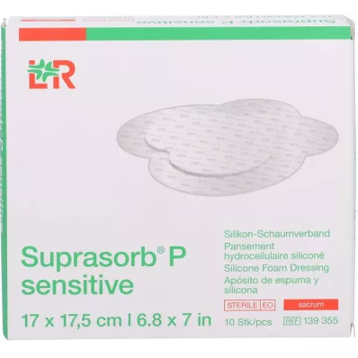 SUPRASORB P sensitive PU-Schaumv.sacr.bor.17x17,5, 10 St