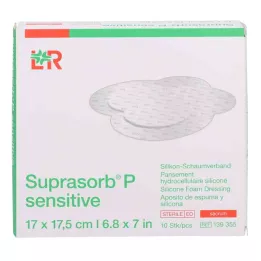 Suprasorb P sensitive PU-Schaumv.sacreme bor.17x17,5, 10 St