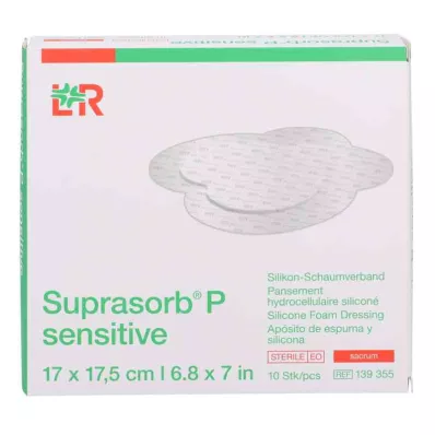 Suprasorb P sensitive PU-Schaumv.sacreme bor.17x17,5, 10 St