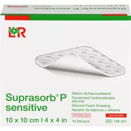 SUPRASORB P sensitive PU-Schaumv.non-bor.10x10cm, 10 St