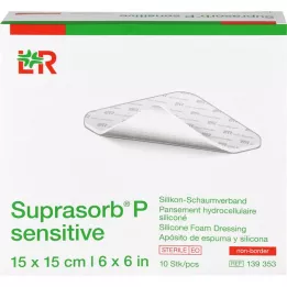 SUPRASORB P sensitive PU-Schaumv.non-bor.15x15cm, 10 St