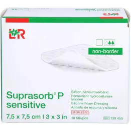 SUPRASORB P sensitive PU-Schaumv.non-bor.7,5x7,5, 10 St