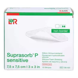 Suprasorb P sensitive PU-Schaumv.non-bor.7,5x7,5, 10 St