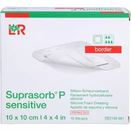 SUPRASORB P sensitive PU-Schaumv.border 10x10cm, 10 St