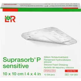 SUPRASORB P sensitive PU-Schaumv.bor.lite 10x10cm, 10 St