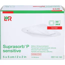 SUPRASORB P sensitive PU-Schaumv.border 5x5cm, 10 St