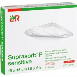 SUPRASORB P sensitive PU-Schaumv.bor.lite 15x15cm, 10 St