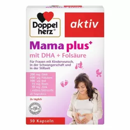 DOPPELHERZ Mama plus mit DHA+Folsäure Kapseln, 30 St