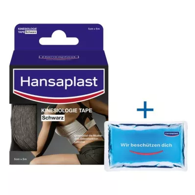 Hansaplast Sport Kinesiologie Tape 5 cm x 5 m schwarz , 1 St
