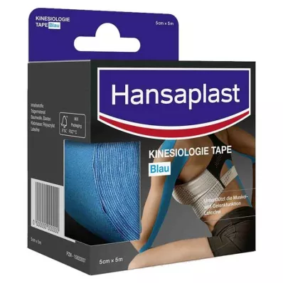 Hansaplast Sport Kinesiologie Tape 5 cm x 5 m blau, 1 St