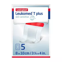 LEUKOMED T plus skin sensitive steril 8x10 cm, 5 St