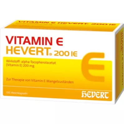 VITAMIN E HEVERT 200 I.E. Weichkapseln, 100 St