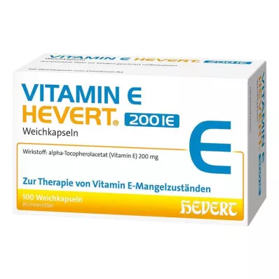 Vitamin E Hevert 200 I.E. Weichkapseln, 100 St