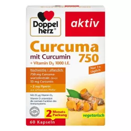 DOPPELHERZ Curcuma 750 Kapseln, 60 St