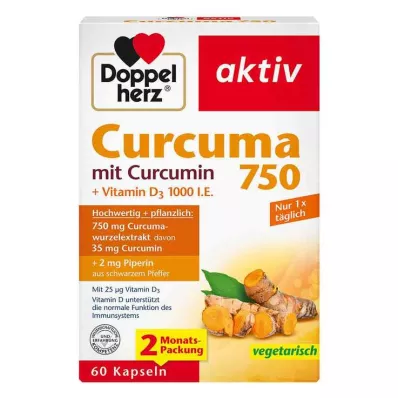 Doppelherz Curcuma 750 Kapseln, 60 St