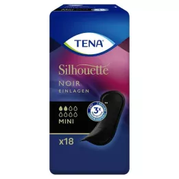 TENA SILHOUETTE Einlagen mini noir, 18 St