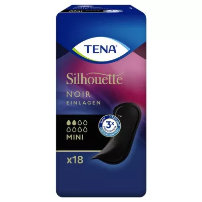 TENA® Silhouette NOIR Mini Einlagen bei Inkontinenz, 18 St TENA® Silhouette NOIR Mini Einlagen bei Inkontinenz, 18 St