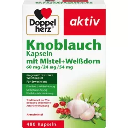 DOPPELHERZ Knobl.Kap.m.Mistel+Weißdorn 60/24/54 mg, 480 St