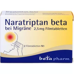 NARATRIPTAN beta bei Migräne 2,5 mg Filmtabletten, 2 St