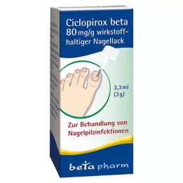 CICLOPIROX beta 80 mg/g wirkstoffhalt.Nagellack, 3.3 ml