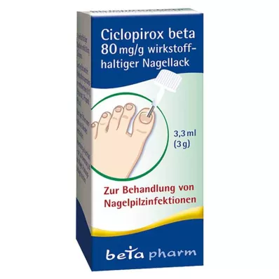 Ciclopirox beta 80 mg/g wirkstoffhaltiger Nagellack, 3.3 ml