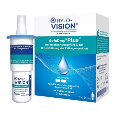 HYLO-VISION® SafeDrop® Plus Augentropfen, 2X10 ml HYLO-VISION® SafeDrop® Plus Augentropfen, 2X10 ml