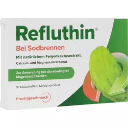 REFLUTHIN bei Sodbrennen Kautabletten Frucht, 16 St