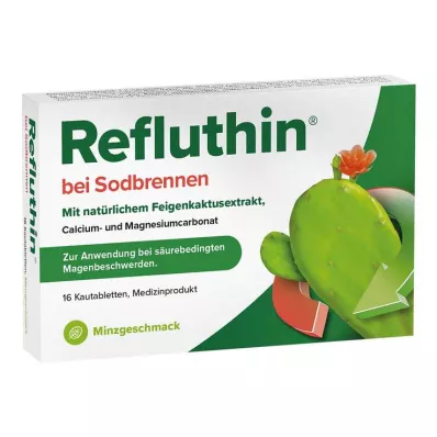 Refluthin bei Sodbrennen Kautabletten Minze, 16 St Refluthin bei Sodbrennen Kautabletten Minze, 16 St