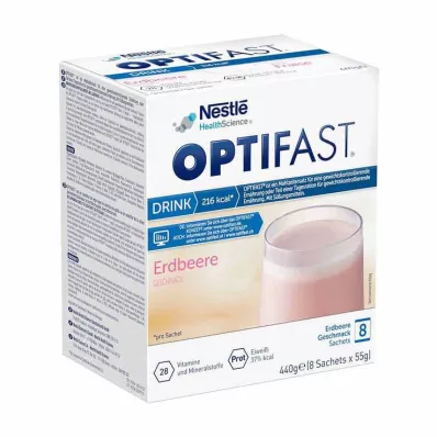 OPTIFAST Drink Erdbeere Pulver, 8X55 g