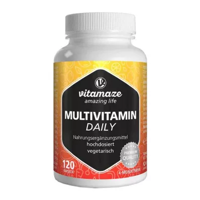 Multivitamin Daily ohne Jod vegetarisch Kapseln, 120 St