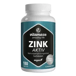 ZINK AKTIV 25 mg hochdosiert vegan Tabletten, 180 St