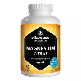 MAGNESIUMCITRAT 360 mg vegan Kapseln, 180 St