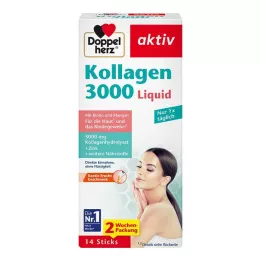 DOPPELHERZ Kollagen 3000 Liquid Sticks, 14 St