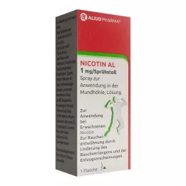 NICOTIN AL 1 mg/Sprühstoß Spray z.Anw.i.d.Mundhö., 1 St